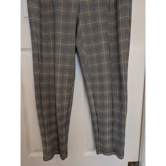 TERRA SKY Plaid Pull-on Stretch Ankle Pants - Picture 4 of 9